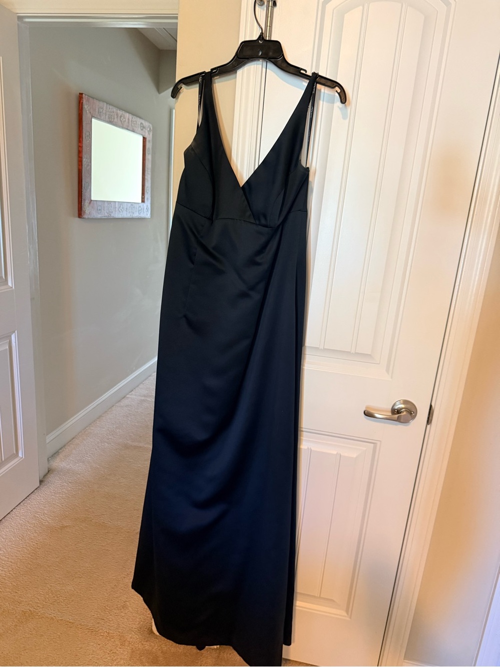 Nicole Miller Vintage & Classic Black V-Neck Evening Dress & Matching Shawl